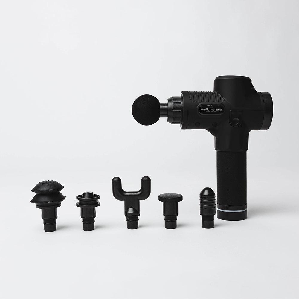 Nordic-wellness massagepistol POWER version med seks hoveder