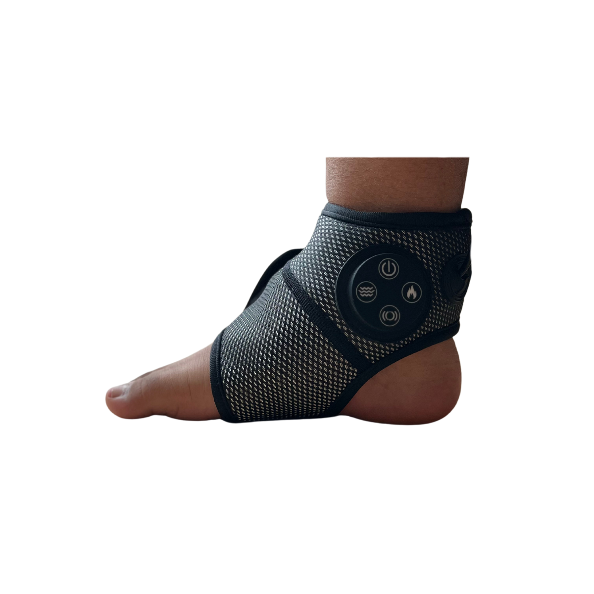 AnkleRelief Pro fodmassageapparat med varme og vibration om anklen