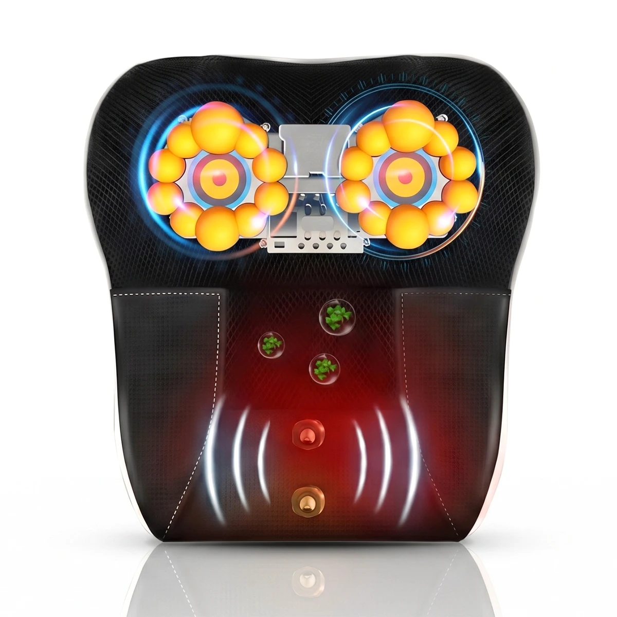 AVA HeatFlow elektrisk shiatsu-massagepude med varme til nakke og ryg