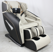 Luksus massagestol med SL-track i walnut med zero gravity og varme