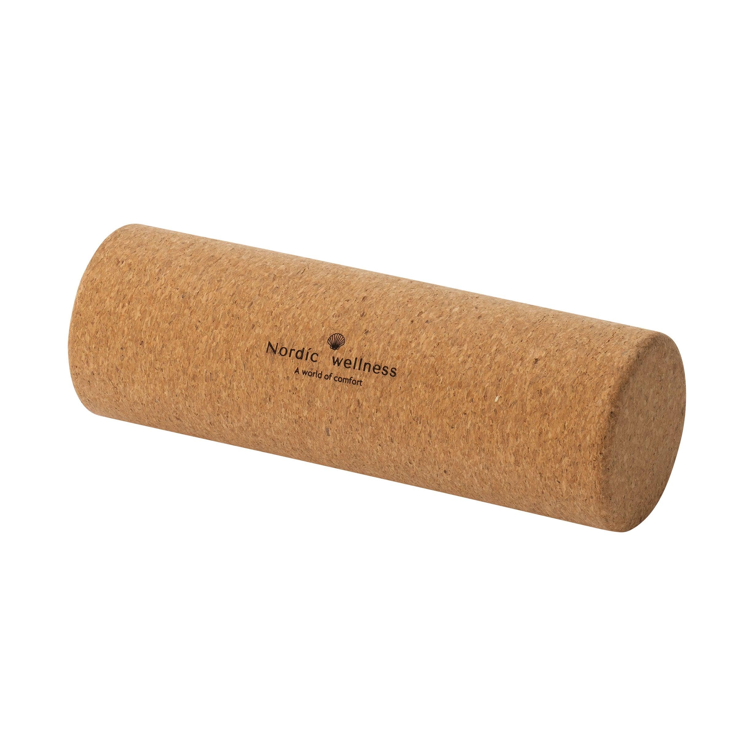 Nordic-wellness foam roller i kork, 30x10 centimeter