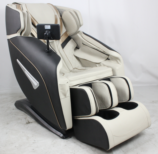 Luksus massagestol med SL-track i walnut med zero gravity og varme